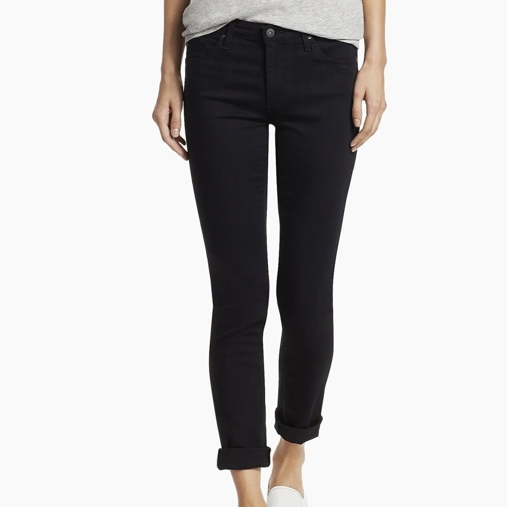 AG Adriano Goldschmied Cigarette Leg  Black Size 30R